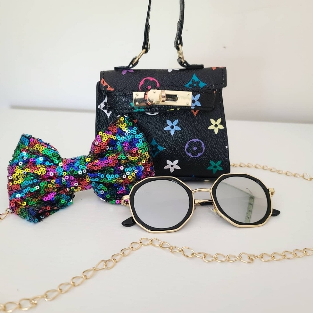 Black Mini Kids Purse
